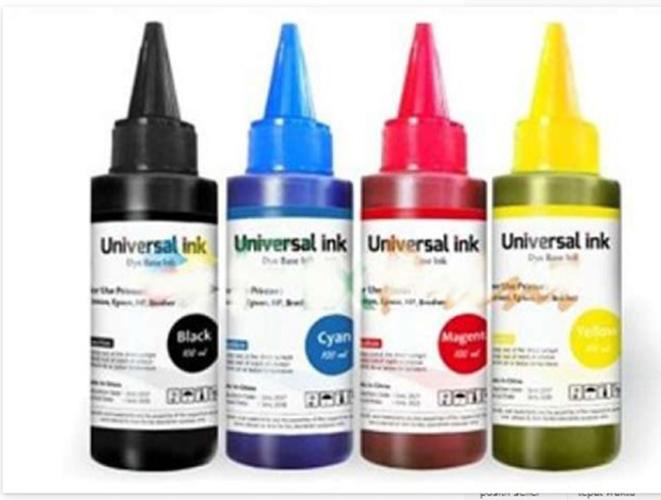 Tinta Universal ANTI BUNTU  1 Set 4 Warna dari Korea bisa untuk semua merk Canon,Epson,Brother,Hp Isi Ulang