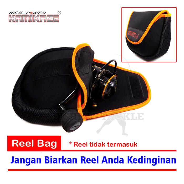 HARGA PROMO!!! Kamikaze Reel Bag Jugy 107-1 Tas Reel Pancing 2 Layer - 11x13x6cm - hpmswW