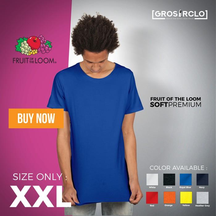 Kaos Polos Fruit Of The Loom FOTL IMPORT Murah Original SIZE XXL - 1R5ggj