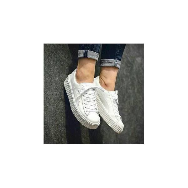 Promo SEPATU KETS PUMA RIHANNA PUTIH SOLID FULL SEPATU PUMA KW READY Gratis Ongkir