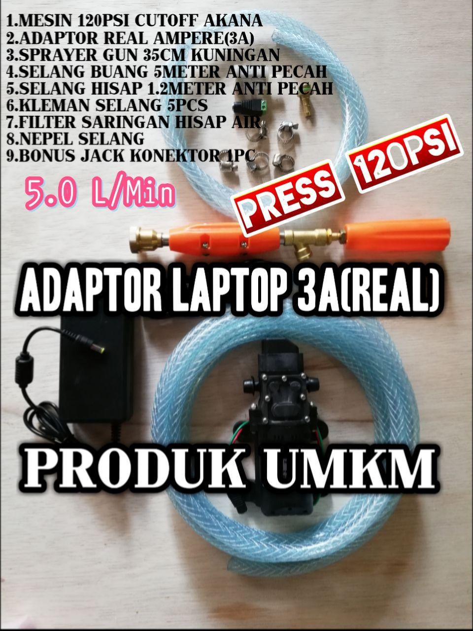 PROMO Mesin Cuci Steam Portable 5Meter Waterpump Paket Pompa Air DC Doorsmeer Mini Rumah Alat Cuci Motor Mobil Cuci AC