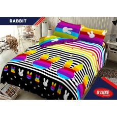 Sprei Kintakun D'luxe motif RABBIT Ukuran 180x200 King Size