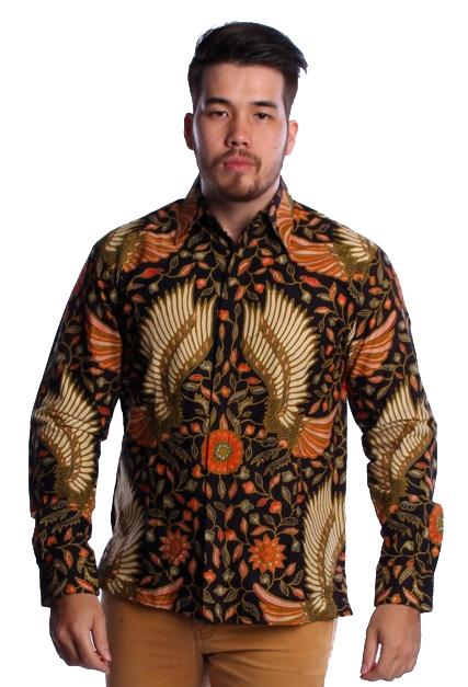 SP408 Kemeja Pria Modern Batik Lengan Panjang Iwan Tirta Garuda Muda Arcobaleno Solo Kebaya dan Batik Premium Sambut HARI BELANJA ONLINE NASIONAL 2018, PROMO 1111, PROMO AKHIR TAHUN 2018 dan PROMO TAHUN BARU 2019 harga murah Grosir dan Eceran