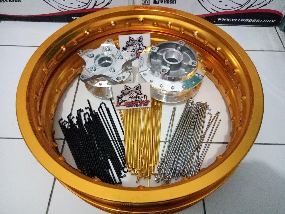 Sepaket Velg Tromol Set Jari Jari Jupiter Mx king Bonus Raki