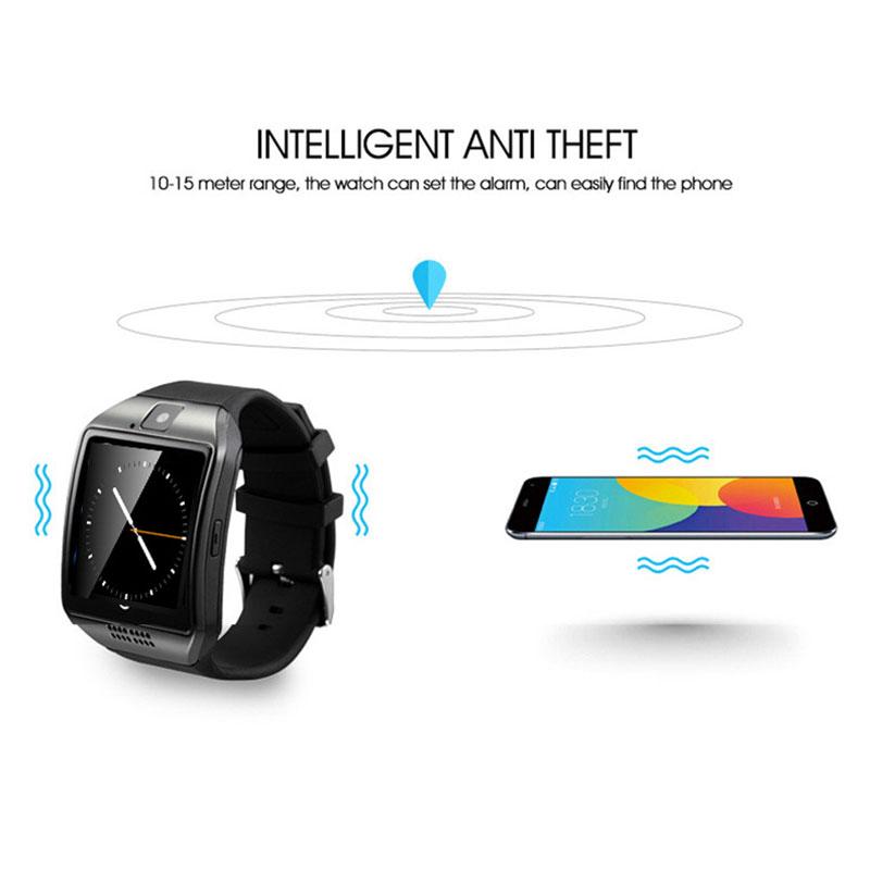 Zada Lebih Q18 Smart Bluetooth GSM Ponsel Pergelangan Tangan Gelang Jam untuk Android Samsung iPhone