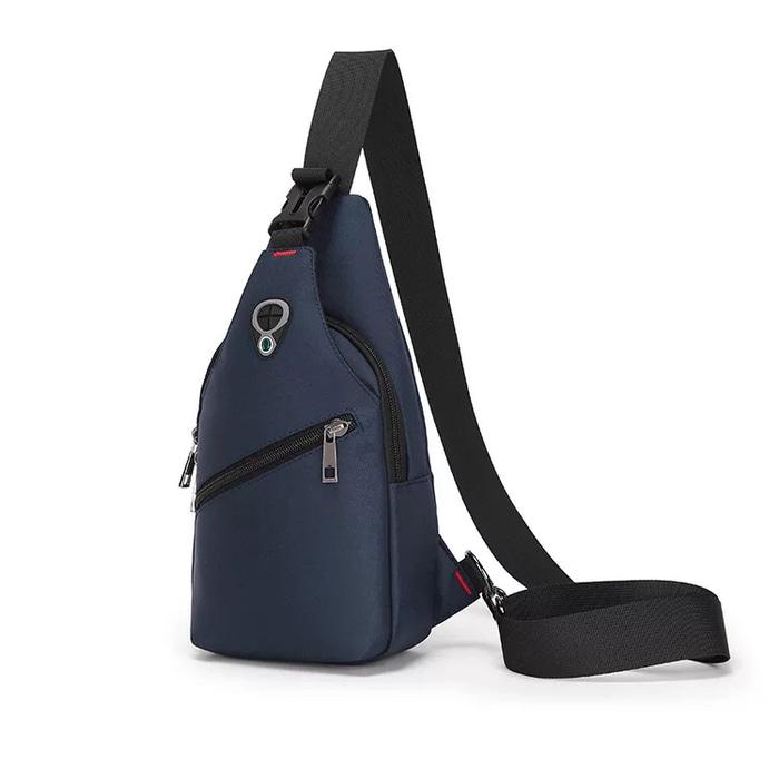 Zafran Tas Selempang Kasual Slempang Pria Chestbag Ada Lubang Headset - FA 2610