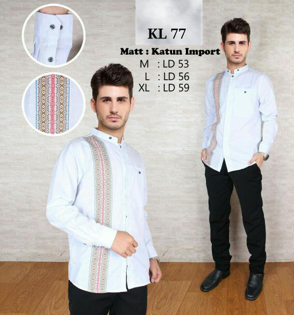 DISKON Baju koko fashion, pakaian muslim pria KL 77 TERMURAH