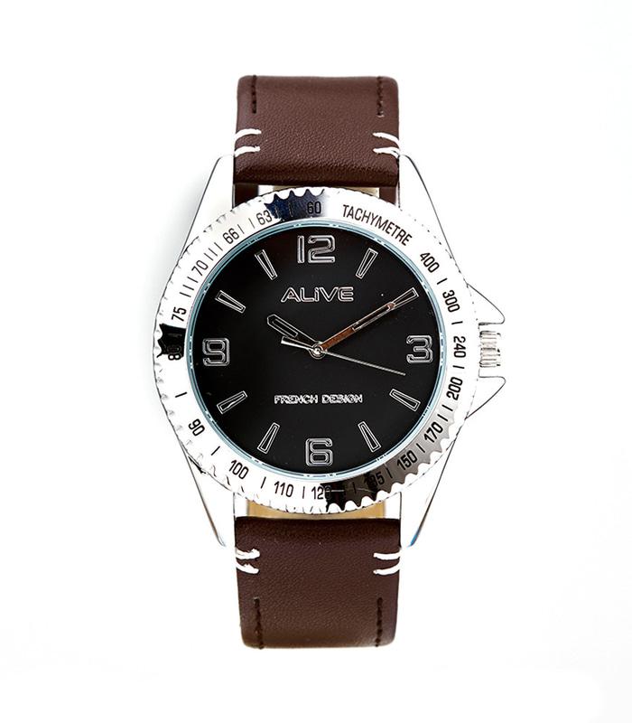 JAM TANGAN PRIA SOPHIE MARTIN ALIVE COKLAT MANUAL MALONS GPU1059B5 ORI