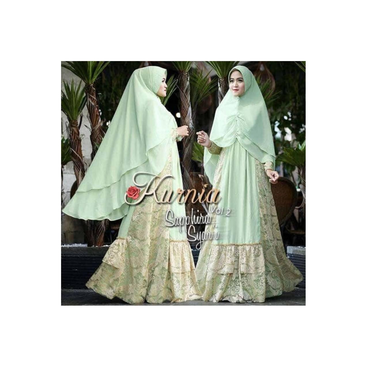 Gamis Syari SAPPHIRA by Kurnia Original dan Khimar Cerutty