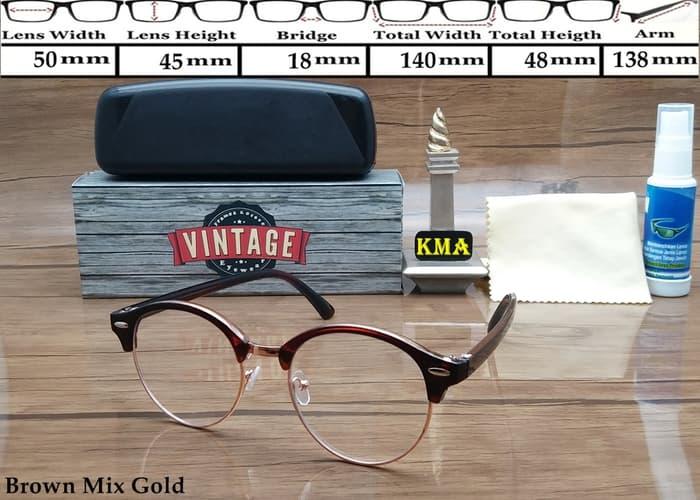 PALING LARIS Kacamata Frame korea VINTAGE kacamata minus frame club master bulat