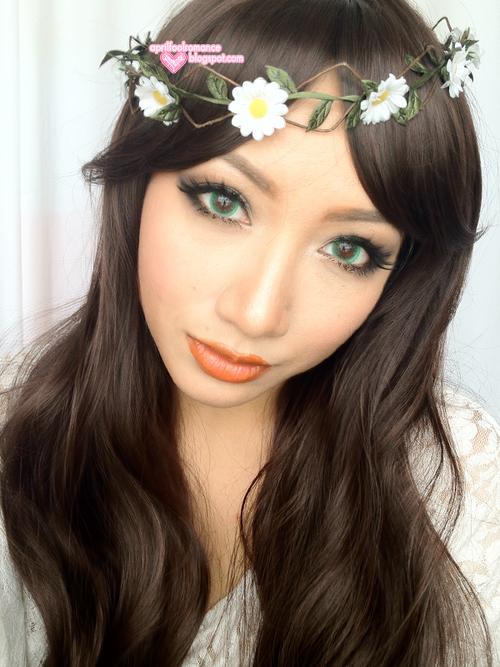 Promo Acessoris Warna Mata Softlens EOS Dark Ice Green Hijau