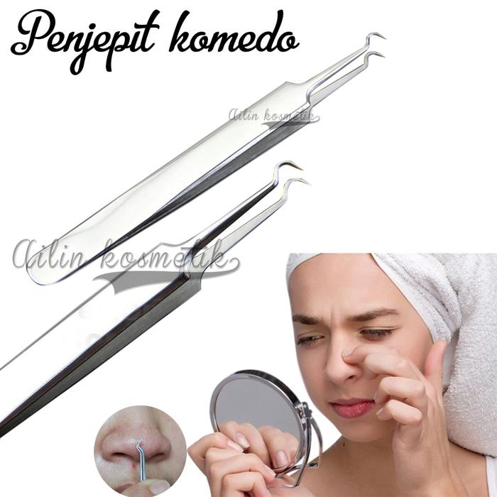 Pinset Jepit Komedo / Blackhead Tweezer / penjepit komedo jerawat