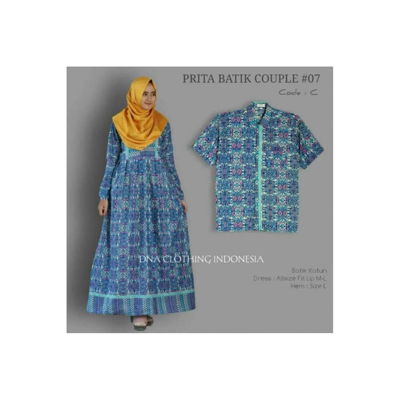 baru prita gamis cople katun batik busui adem ori