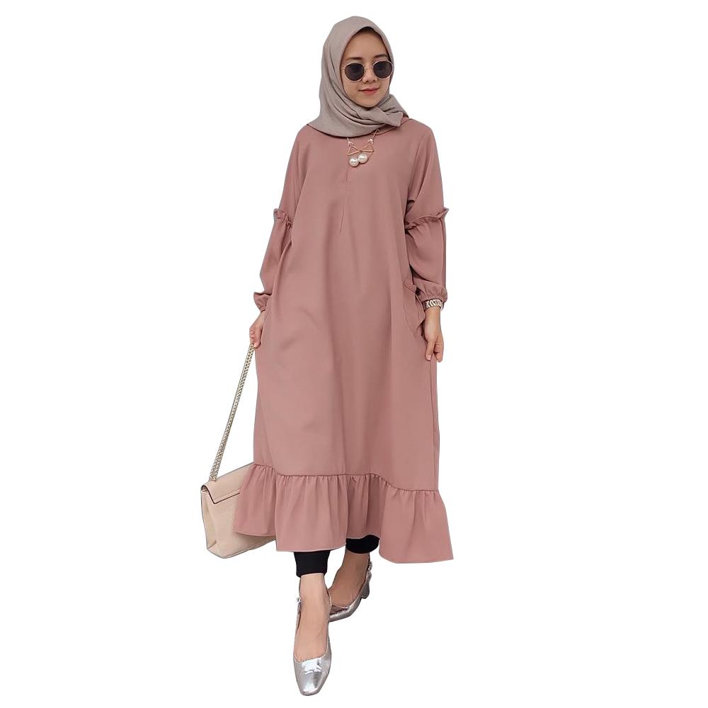 Tunik Luna / Blus Luna / Blouse Muslim / Atasan Wanita Long Top Luna Lengan Panjang
