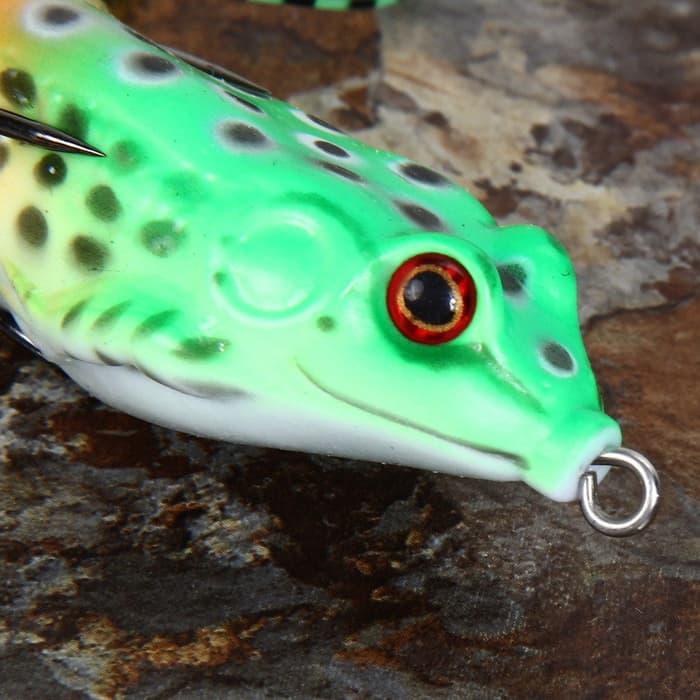 HARGA PROMO!!! Umpan pancing kodok frog gabus Soft Lure Rubber minnow fish bait - hR3jaX