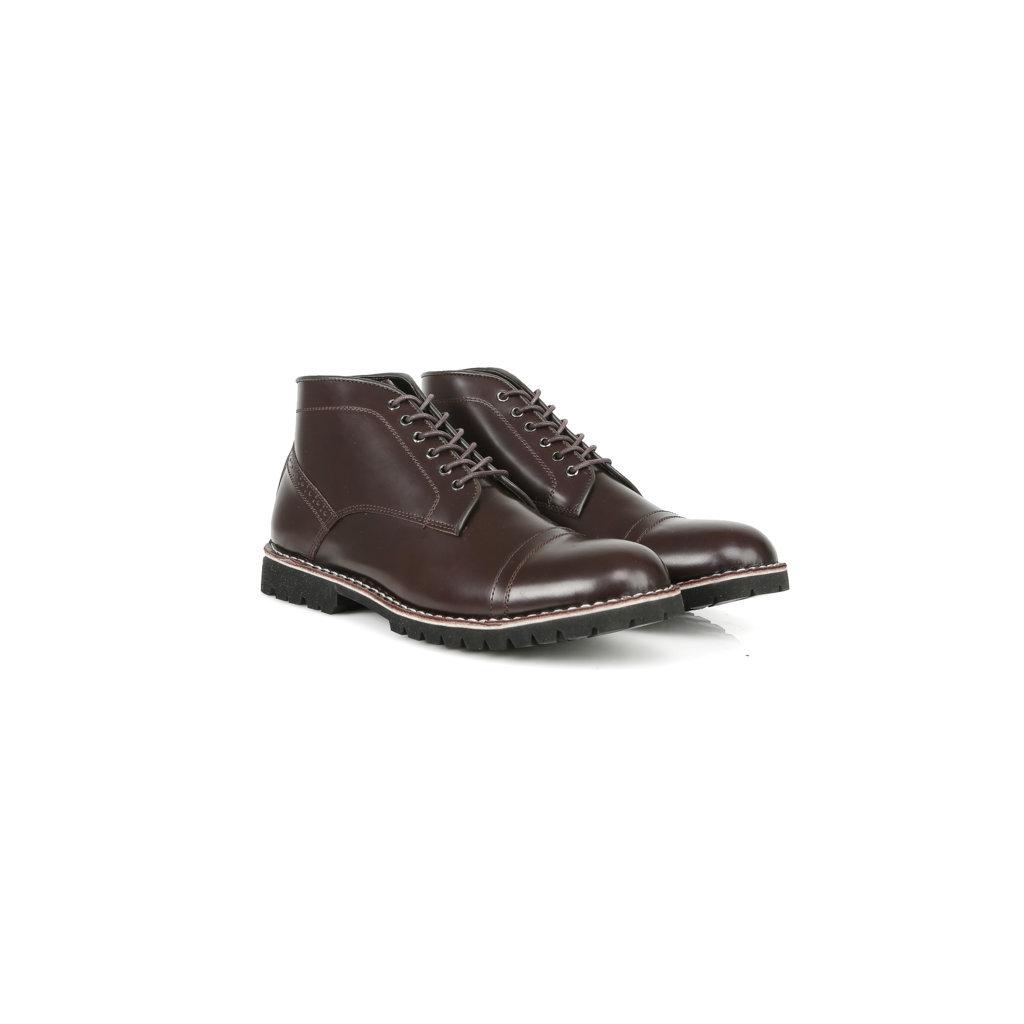 Sepatu Boots Kulit Asli - Vigos Dexter Oxblood