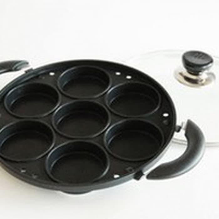 HARGA DISKON!!! SnackMaker teflon 7holes cetakan martabak mini pancake serabi dorayaki - 3f2ZGL