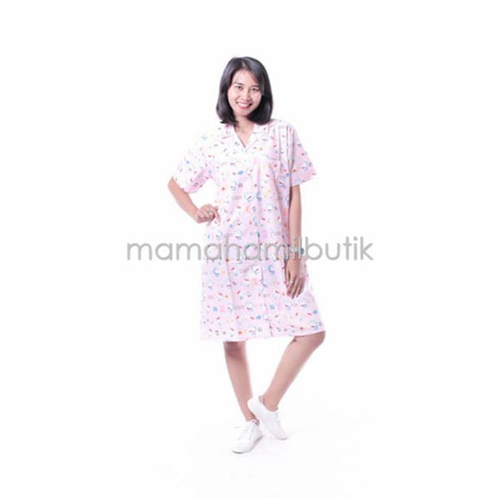 Daster Hamil Piyama Majesty Full Kancing Motif Doraemon Kitty - DS 319