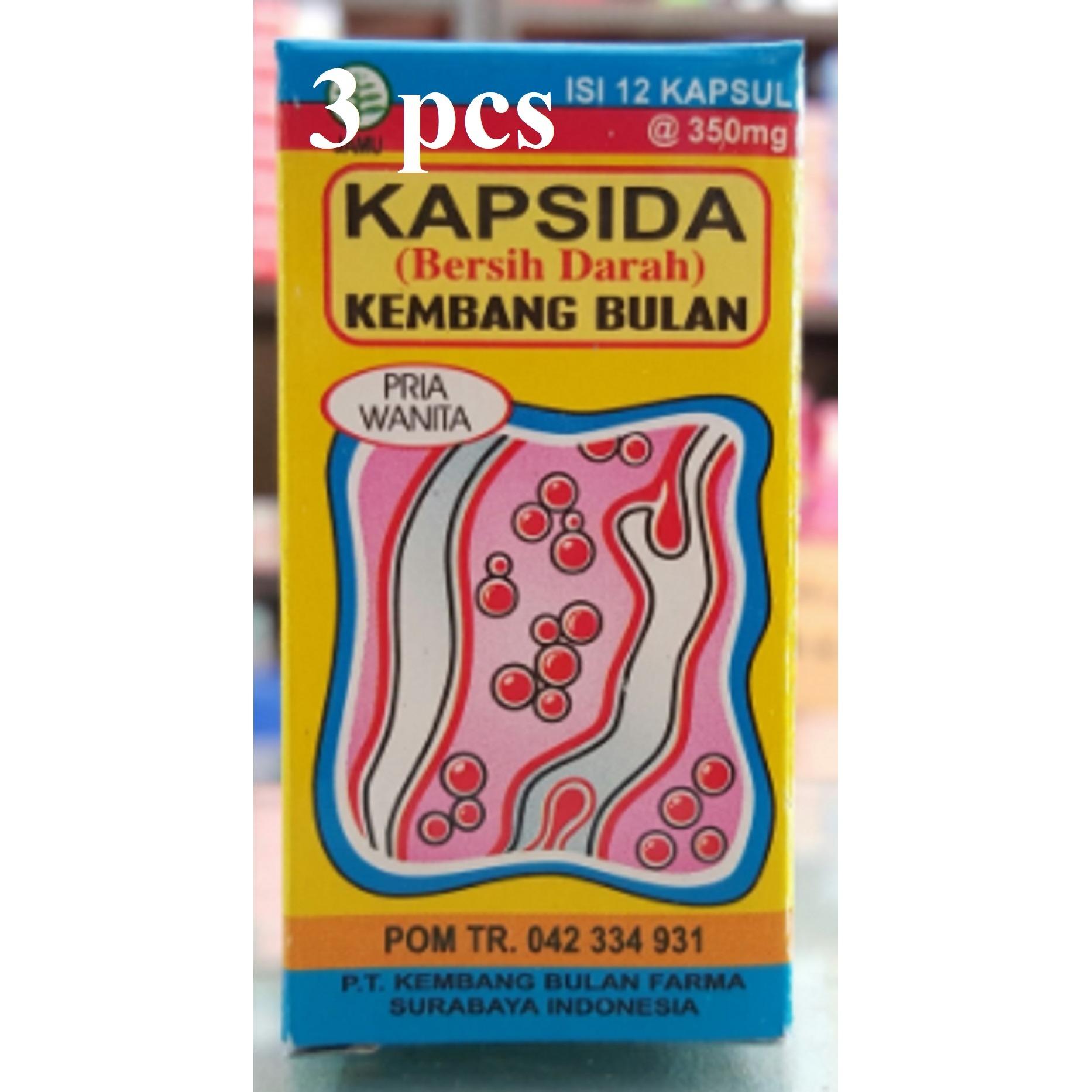 Kapsida Bersih Darah Kembang Bulan - 3 Pcs - Isi 12 Kapsul