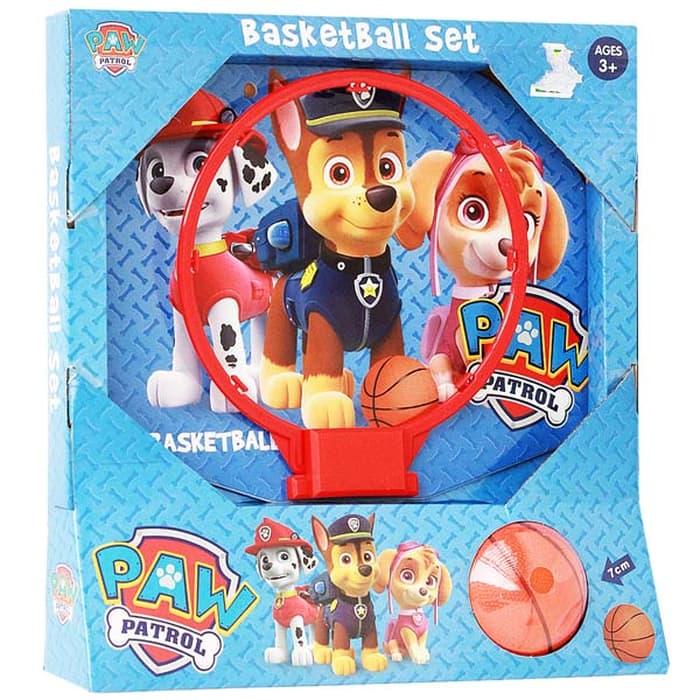 PAW PATROL BASKET BALL SET - KADO MAINAN ANAK OLAHRAGA BOLA BASKET