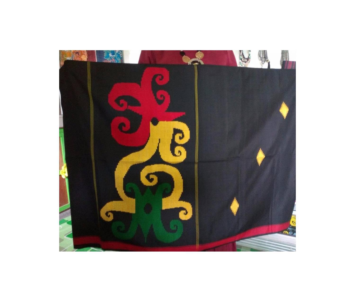 Sarung Tenun Asli Samarinda Motif Dayak Tribal BEST MODEL