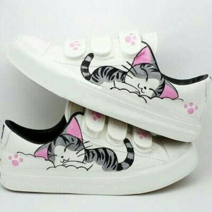 Naurafashion Sepatu Wanita Sneaker prepet kucing