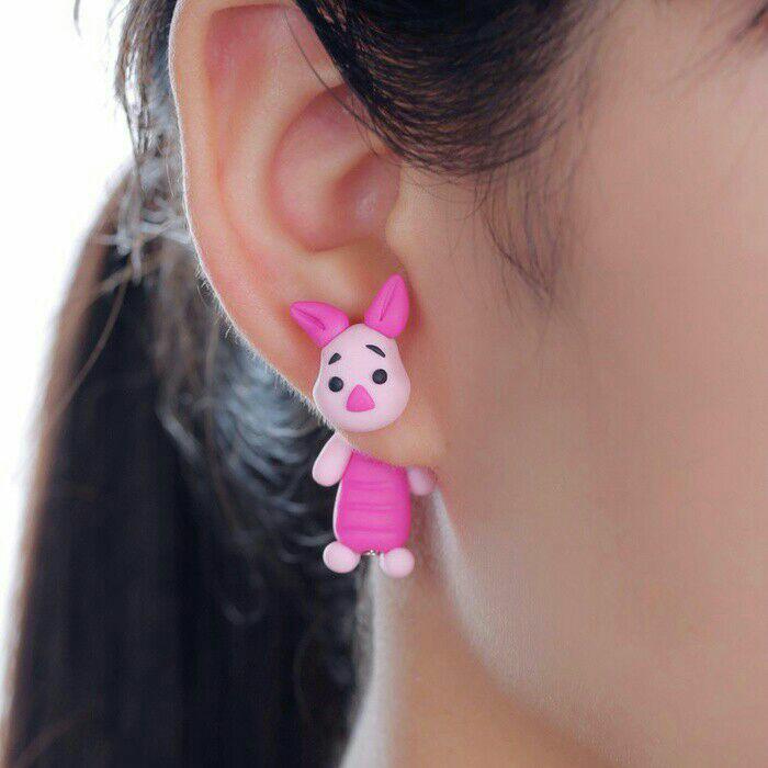 Anting Piglet Disney Handmade Clay