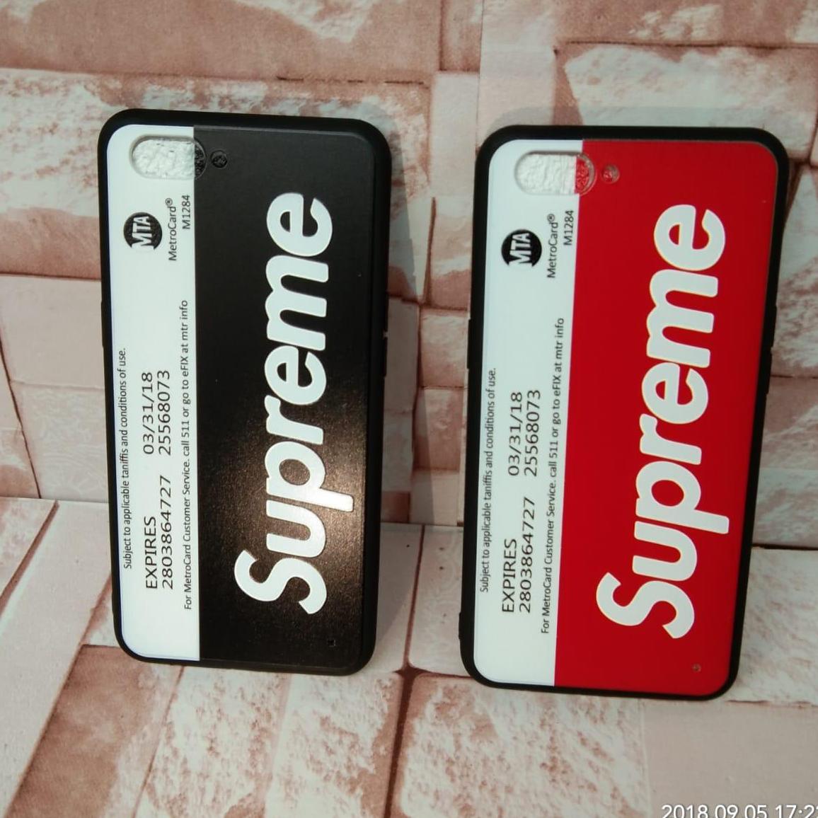 Supreme Softcase Oppo A3S - New York Subway (Oppo Tipe Terbaru)