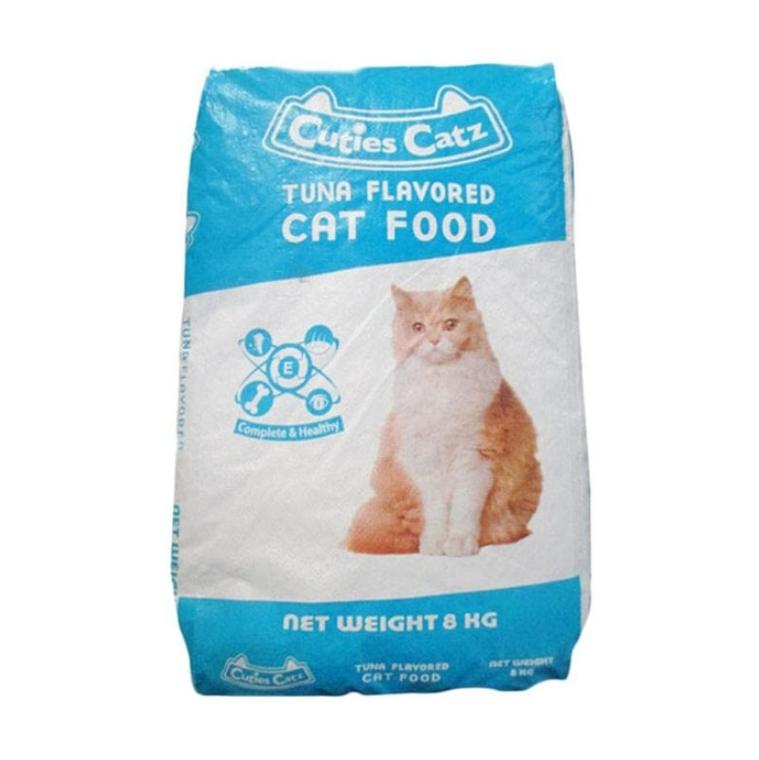 makanan kucing Cuties Catz 8 Kg (contoh unggah)