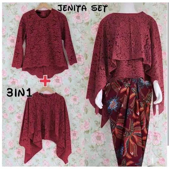 Jakarta Blanja - Setelan Atas dan Bawahan Baju Tradisional / Baju Batik / Atasan dan Bawahan / Kebaya Modern / Baju Murah / Batik Wanita / Baju Wanita / Batik / Kutu Baru / Murah; Motif dan Warna Real Photo #Ukuran S, M, L dan XL