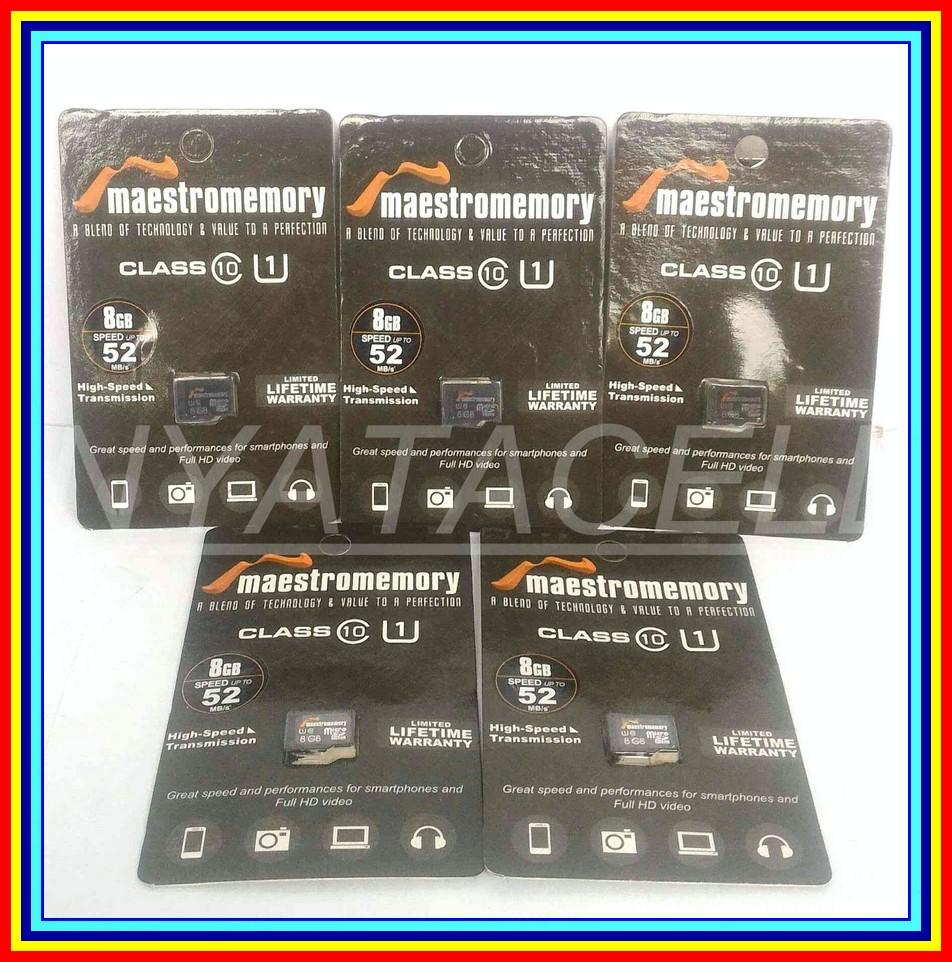 Memory Maestro 8GB Class 10 ( Micro SD HC/Vgen/V-Gen/Card/Memori/8 GB )
