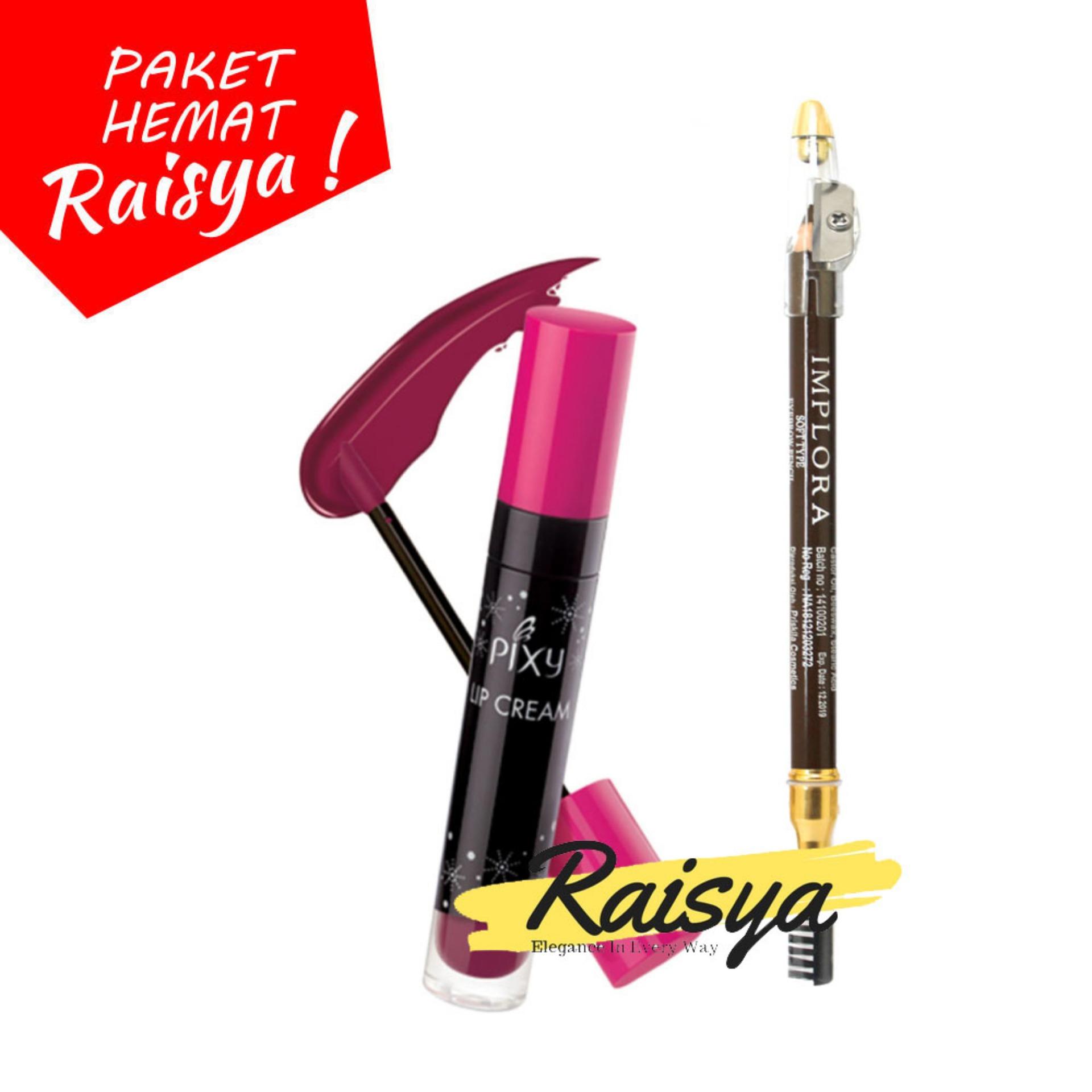 Pixy Lip Cream No. 05 Edgy Plum Free Implora Pensil Alis Coklat Resmi BPOM