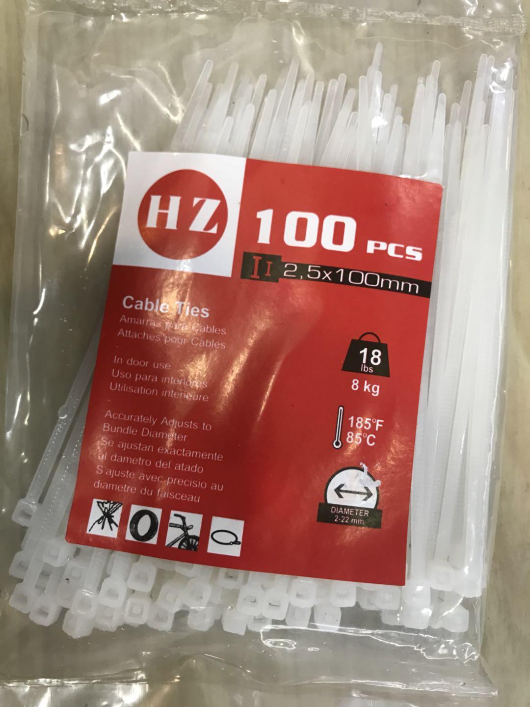 HZ Cable TIES uk. 2,5 x 100mm