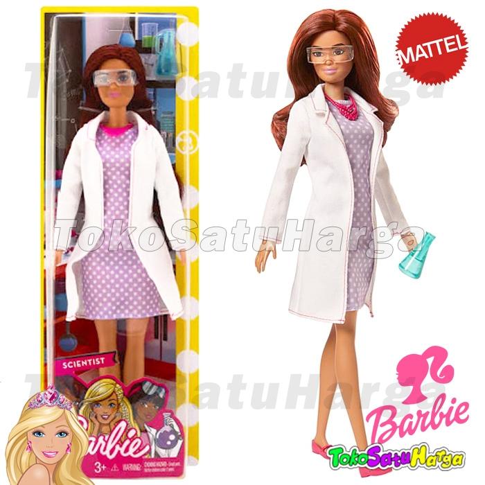TSH Mainan Anak Perempuan Boneka Barbie® Career Profesi Scientist Peneliti Original Mattel