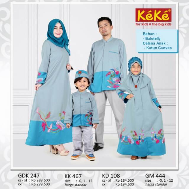 Qonitah Project (Size -0-4) Sarimbit 04 ORIGINAL KEKE BUSANA Muslim KD 108 GDK 247 KK 467 GM 444 (Koko Anak Size 2)