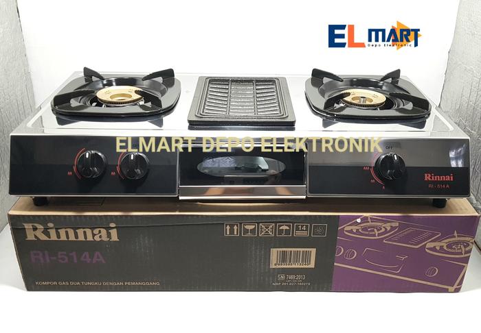 RINNAI kompor gas 3 tungku RI 514A/ gas stove rinnai RI514A/ 514 A