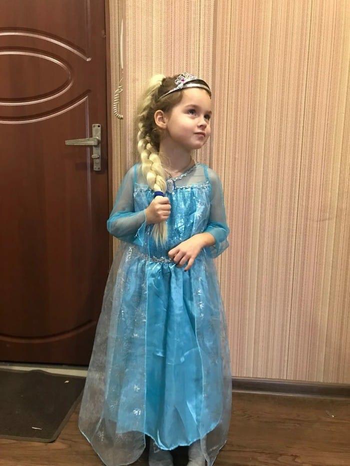 dress gaun baju anak frozen
