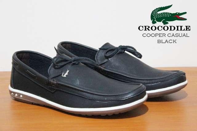 Promo SEPATU CROCODILE COOPER CASUAL SINTETIS LEATHER BLACK Fashion