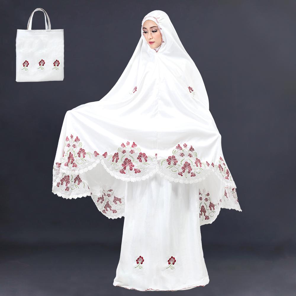 Inficlo Mukenna Dewasa Bahan Sutra Dove - SKL 899