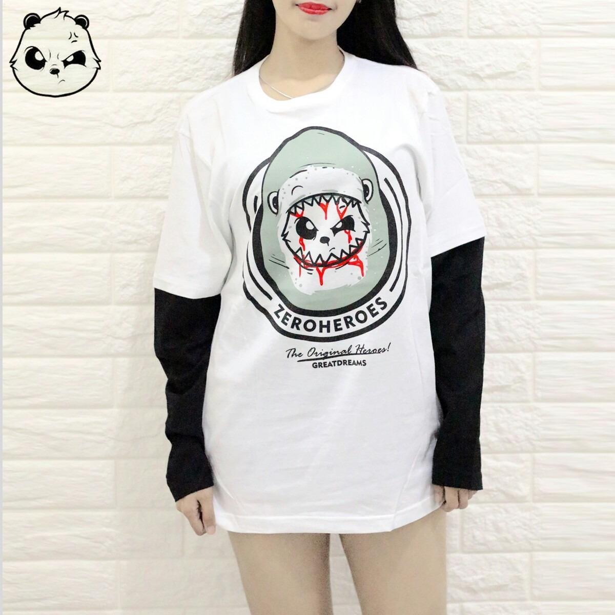 Kaos LP “FX ZERO HEROES” Lucu Baju Pria Dan Wanita Catoon Combad Baju Santai Murah Keren 2018