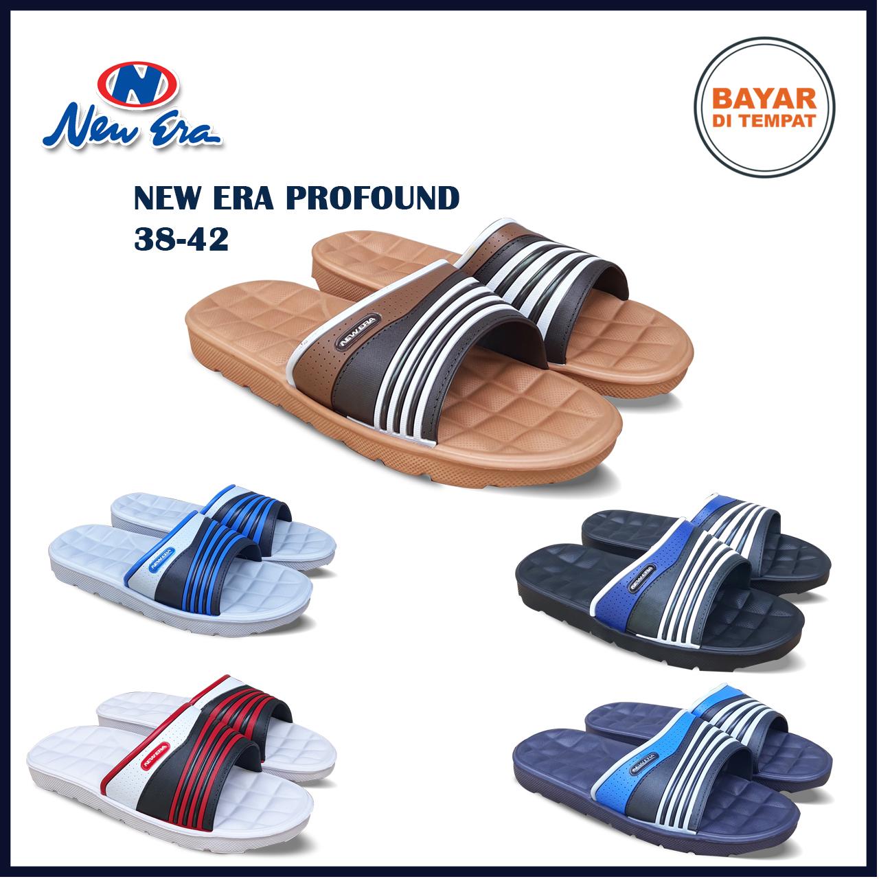 Amelia Olshop - Sandal New Era Profound 38-42 / Sandal karet /sandal santai / fashion pria / sandal / sandal flat / sendal / sendal pria