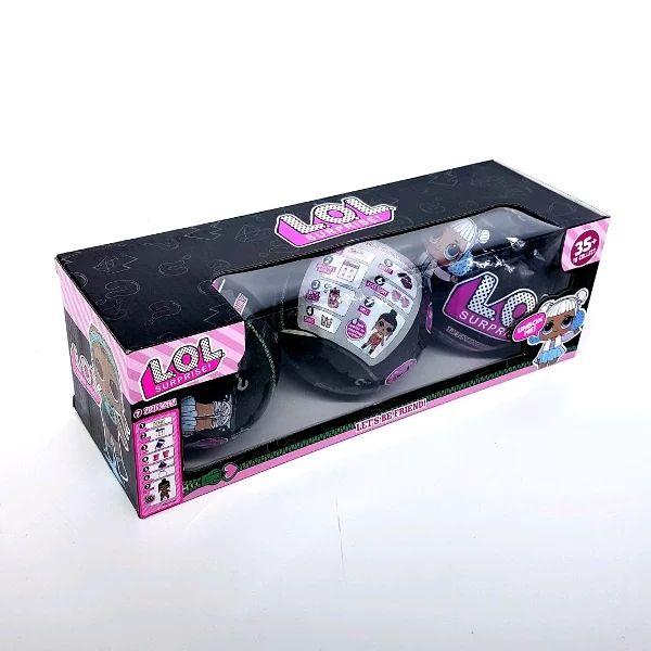 LOL BLACKLOMKTED 3IN1. 1 BOX 3 BOLA . LOL SURPRISE KW NON ORI