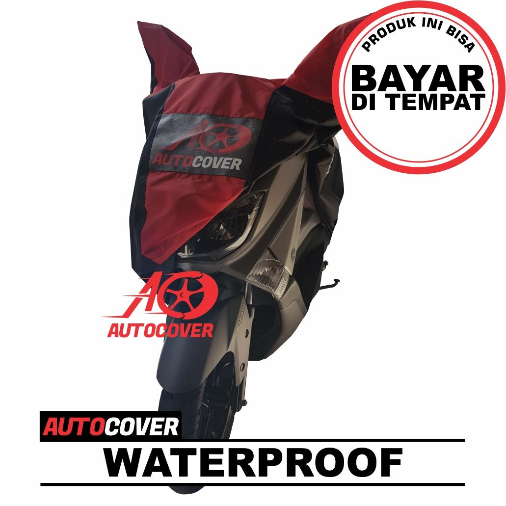 COD - Sarung Motor Yamaha NMAX Waterproof Cover Body Anti Air Selimut Penutup Bodi Pelindung Outdoor List Merah