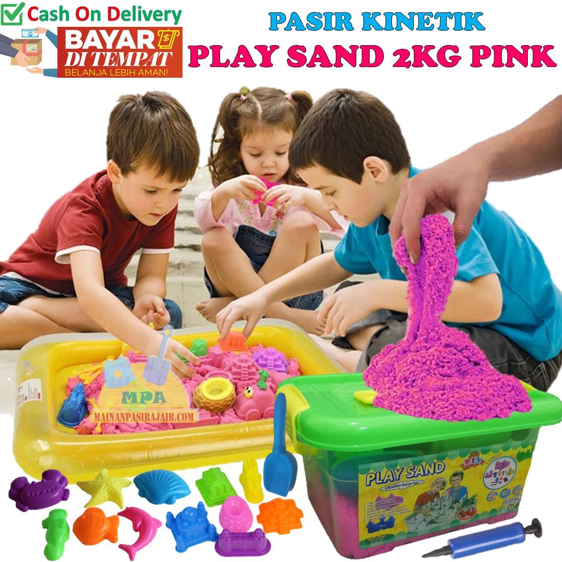 Mainan Pasir Ajaib Kinetik Model Sand Play Sand Super Jumbo Paket Lengkap