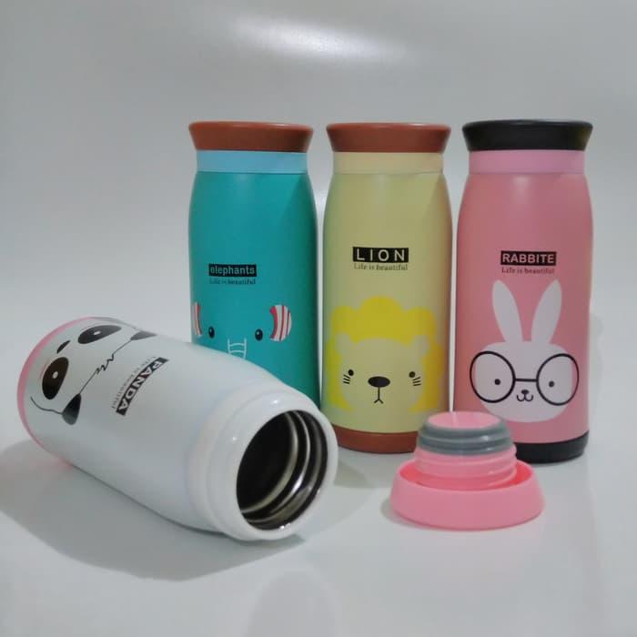 DISKON Termos Karakter Tumbler Stainless Animal Botol Minum Panas DIngin Cool TERMURAH