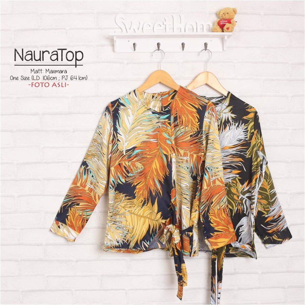 Naura Top | Model Baju Motif dan Vintage | Motif Bungan dan Lucu | Terkini ABDG