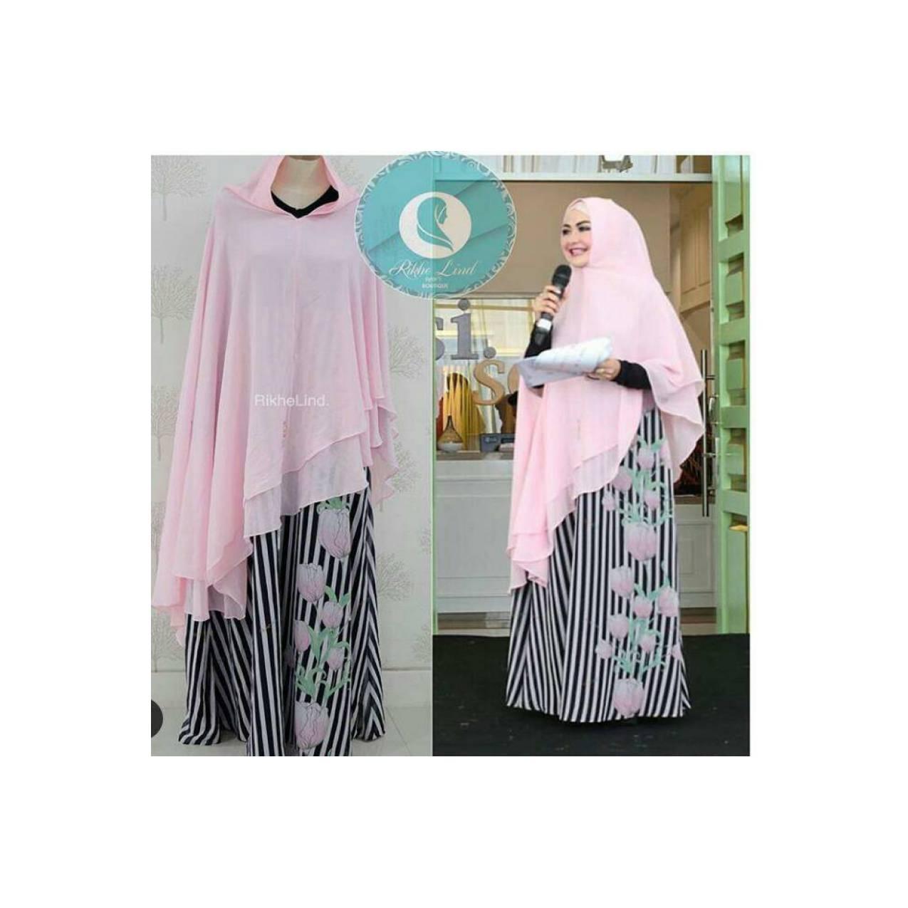 sisesa set syar'i gamis linen HQ