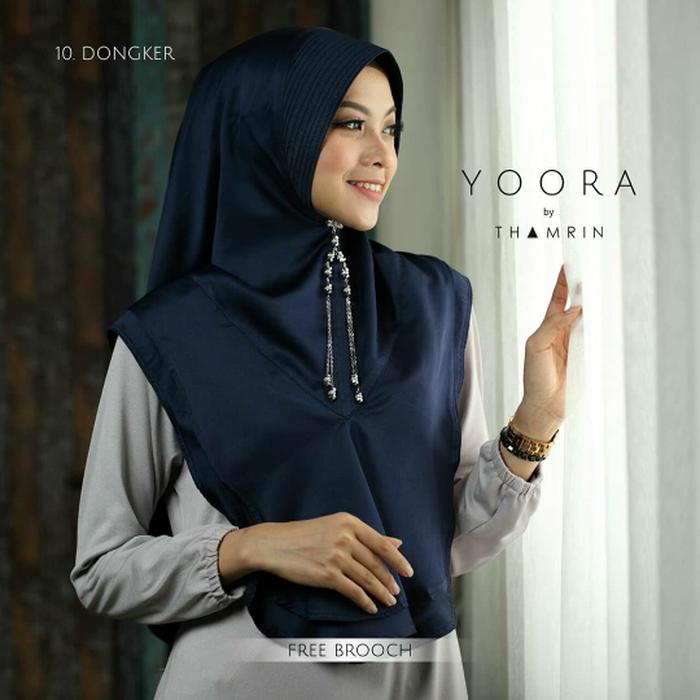 Khimar YOORA FREE BROS JUNTAI - ori thamrin - Navy A1675