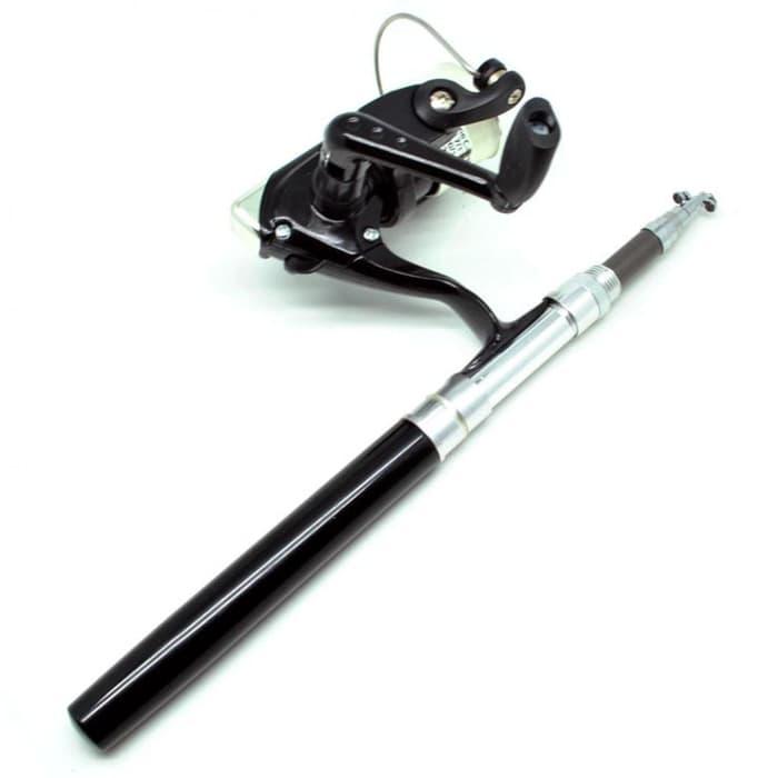 HOT SPESIAL!!! Joran Mini Portabel Pulpen Pancing Pena Kit Set Reel Panjang 1.35 M - PP8OvL