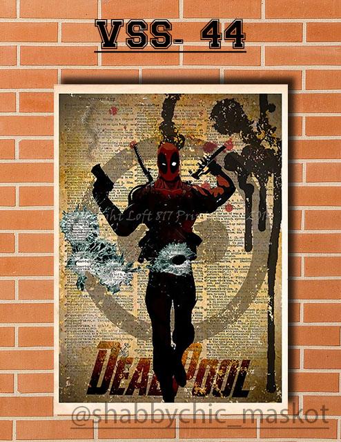 Vasty Hiasan Dinding Kayu Wall Decor Poster Super Hiro VSH-44